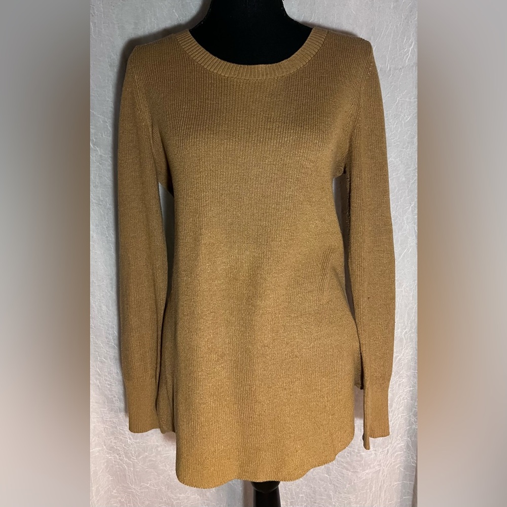 Natural reflections brown/yellow crew neck sweater​​​